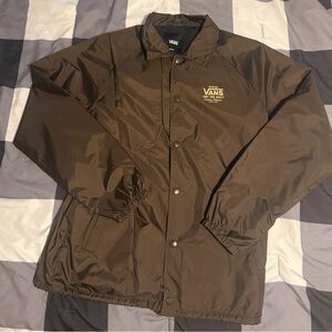 Vans Men's Brown Windbreaker Jacket